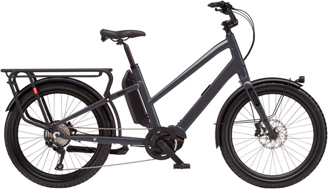 Benno Boost E Class 3 Etility Ebike - Bosch Performance Line Sport, 400Wh, Step-Through, Anthracite Gray, One Size