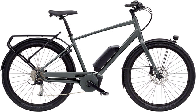 Benno eScout Class 3 Etility Ebike - Bosch Performance Line Sport, 400Wh, Matte Graphite Gray, Large