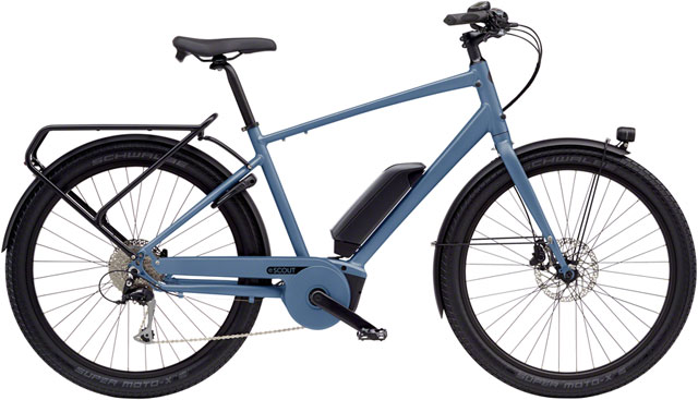 Benno eScout Class 3 Etility Ebike - Bosch Performance Line Sport, 400Wh, Alaska Blue, Large