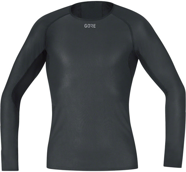 Gorewear M Windstopper Base Layer Long Sleeve Shirt - Black, Men's, Large