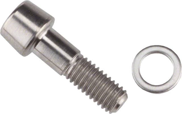 Deda Elementi Titanium Screw and Washer for 35 and Superleggero Stems, M5x16