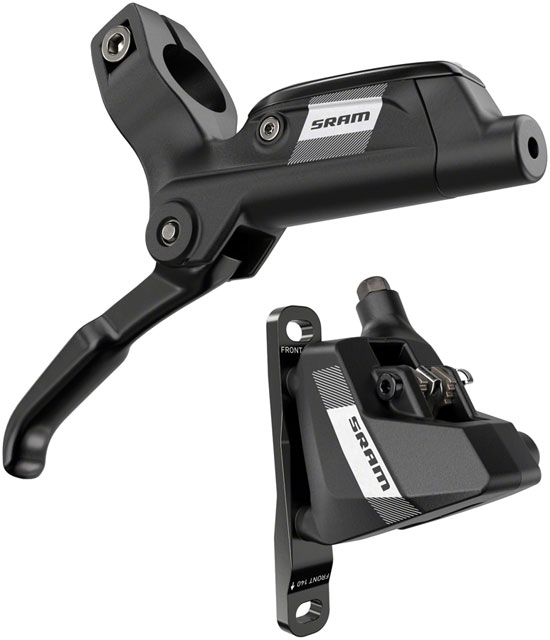 SRAM S300 Disc Brake and Lever - Left/Front , Flat Mount, 2-Piston, 20mm Offset, Black, A1