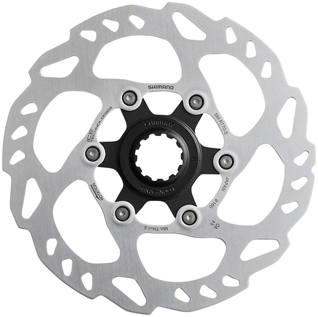 Shimano SLX SM-RT70-SI Disc Brake Rotor - 160mm, Center Lock, Silver