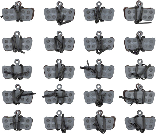 SRAM Disc Brake Pads - Organic Compound, Steel Backed, Powerful, For Trail, Guide, and G2, Box/20 Pair