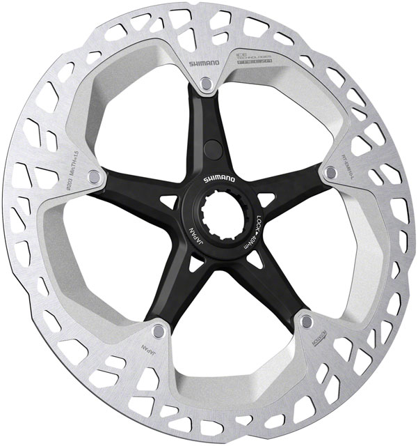 Shimano Steps RT-EM810 Disc Brake Rotor - 203mm, Center Lock, External Lockring, Rear Only with Magnet Bracket