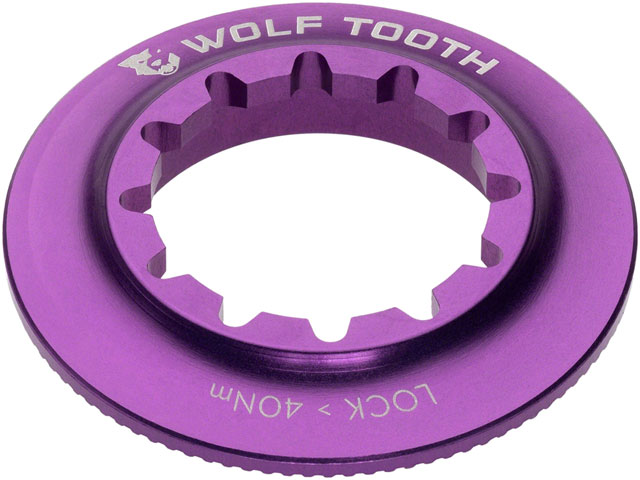 Wolf Tooth Centerlock Rotor Lockring - Internal Splined, Ultraviolet Purple