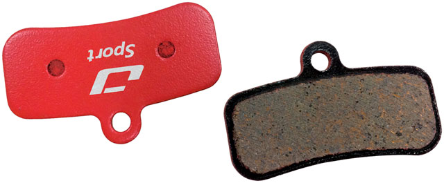 Jagwire Mountain Sport Disc Brake Pads - Semi-Metallic, Steel Backed, Fits Riderever Attack-XTE and Cargo-XT 4-Piston