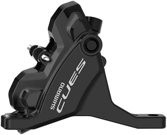 Shimano CUES BR-U6030F Hydraulic Disc Brake Caliper - Front, Flat Mount, Resin Pad, Black