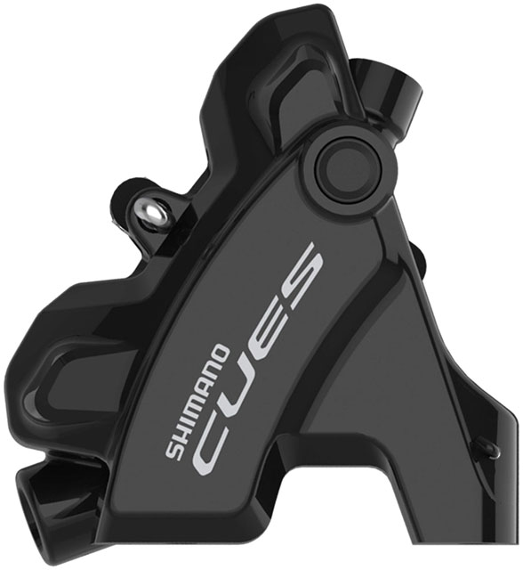 Shimano CUES BR-U6030R Hydraulic Disc Brake Caliper - Rear, Flat Mount, W/Fixing Bolt for 25mm Mount, Resin Pad