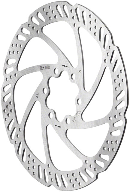 Tektro TR180-24 Disc Rotor - 180mm, 6-Bolt, Silver