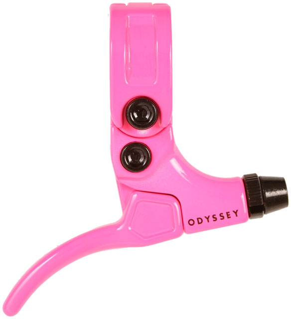 Odyssey Monolever Short Brake Lever - Right, Hot Pink