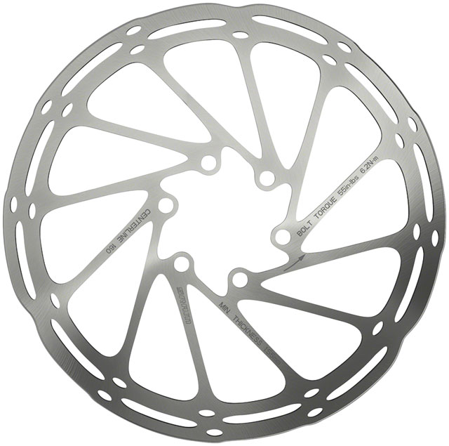 SRAM CenterLine Disc Brake Rotor - 220mm, 6-Bolt, Silver