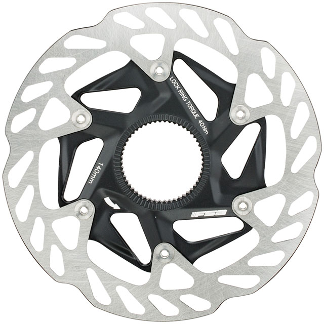 FSA K-Force WE Rotor, 160mm Diameter, Center Lock Mount, Disc Brake Compatible – Black