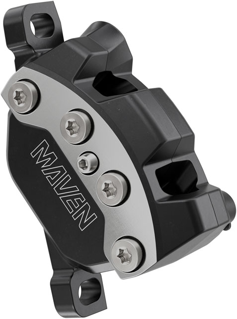 SRAM Maven Ultimate Disc Brake Caliper Assembly - Front/Rear, Post Mount, 4-Piston, Black/Silver, B1