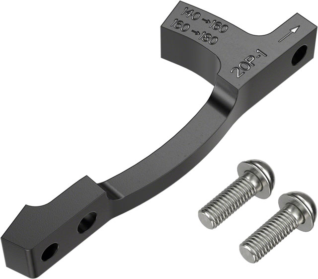 SRAM Post Bracket 20 P 1 Disc Brake Adaptor -  For 160mm and 180mm Rotors Only, Includes Bracket and Stainless Steel Bolts