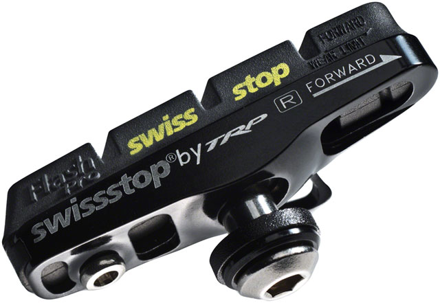 SwissStop Full FlashPro Pair of SRAM/Shimano Rim Brake Shoes and Pads, Black Prince Compound