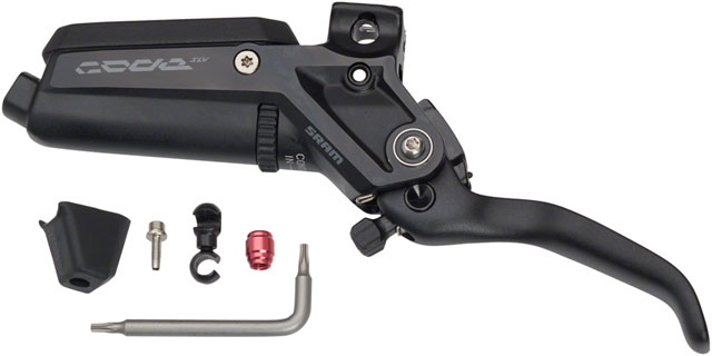 SRAM Code Silver Stealth Disc Brake Lever Assembly - Aluminum Lever Blade, Black, C1