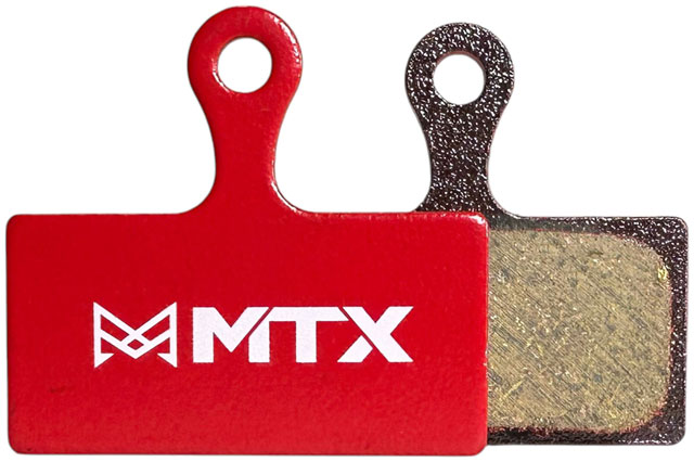 MTX Red Label RACE Disc Brake Pads - Ceramic/Kevlar Compound, Shimano XT / XTR / SLX, 2-Piston, Single Set