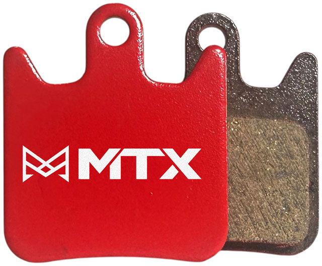 MTX Red Label RACE Disc Brake Pads - Ceramic/Kevlar Compound, Hope X2 Variants, 2-Piston, Single Set