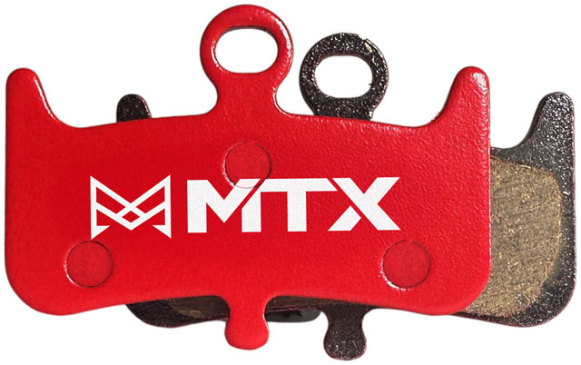 MTX Red Label RACE Disc Brake Pads - Ceramic/Kevlar Compound, Dominion A4 and T4, 4-Piston, Single Set