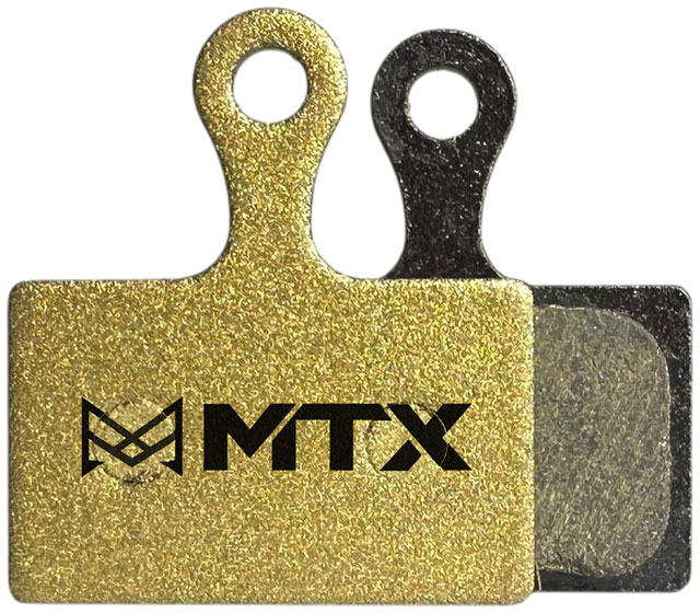 MTX Gold Label HD Disc Brake Pads - Ceramic/Kevlar Compound, Shimano Road XTR 9100 / GRX / Dura-Ace Road, 2-Piston, Single Set