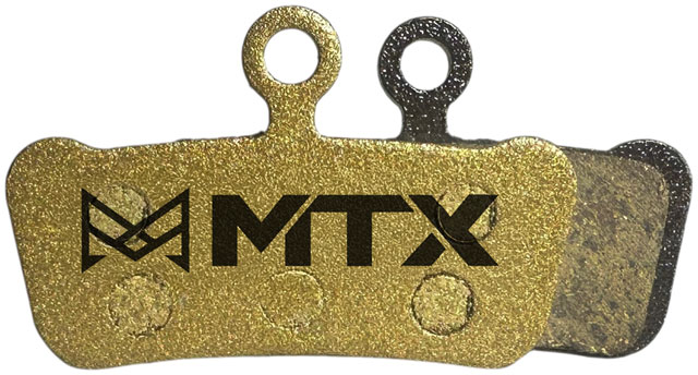 MTX Gold Label HD Disc Brake Pads - Ceramic/Kevlar Compound, SRAM G2 / Guide / Level 4P / Trail, 4-Piston, Single Set