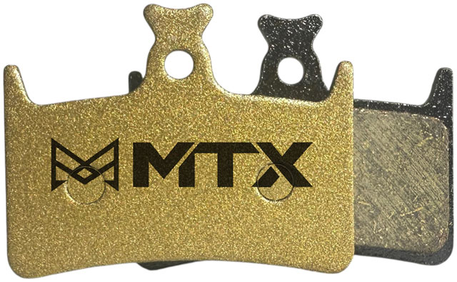 MTX Gold Label HD Disc Brake Pads - Ceramic/Kevlar Compound, Hope Tech 3 and Tech 4 E4 and RX4, 4-Piston, Single Set