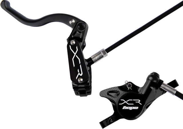 Hope XCR Pro X2 Disc Brake and Lever Set - Front, Hydraulic, Post Mount, Black