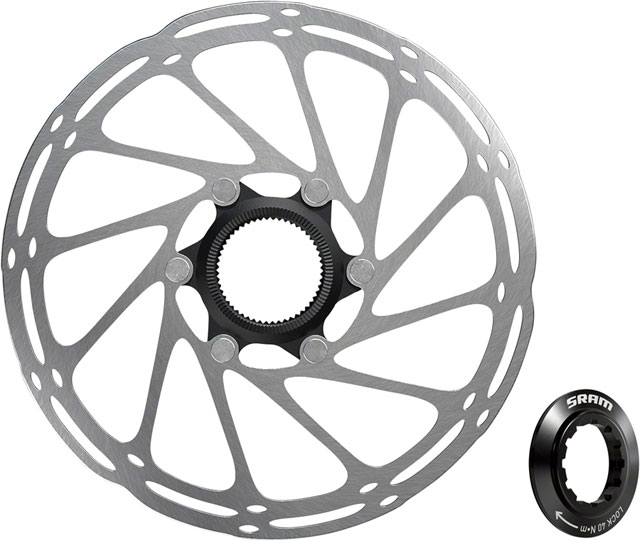 SRAM CenterLine Disc Brake Rotor - 180mm, Center Lock, 1.85mm, Includes Internal Tooled Lockring