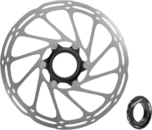 SRAM CenterLine Disc Brake Rotor - 200mm, Center Lock, 1.85mm, Includes External Tooled Lockring