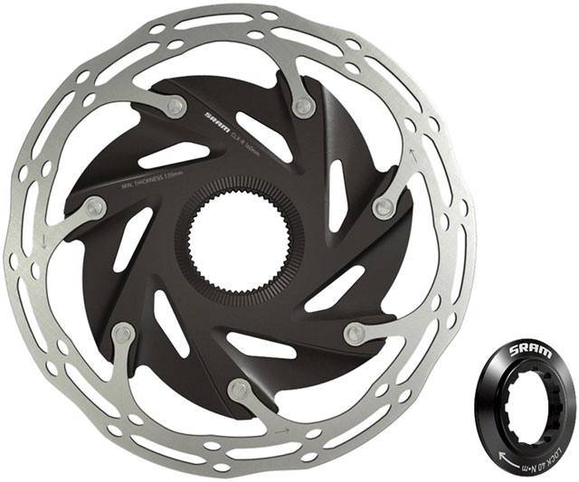 SRAM CenterLine XR Disc Brake Rotor - 160mm, Center Lock, 1.85mm, Includes Internal Tooled Lockring