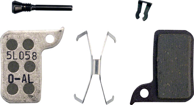 SRAM Disc Brake Pads - Organic Compound, Aluminum Backed (Quiet/Light), Monoblock, SRAM Hydraulic Road Disc, Level A1 (2017-2019)