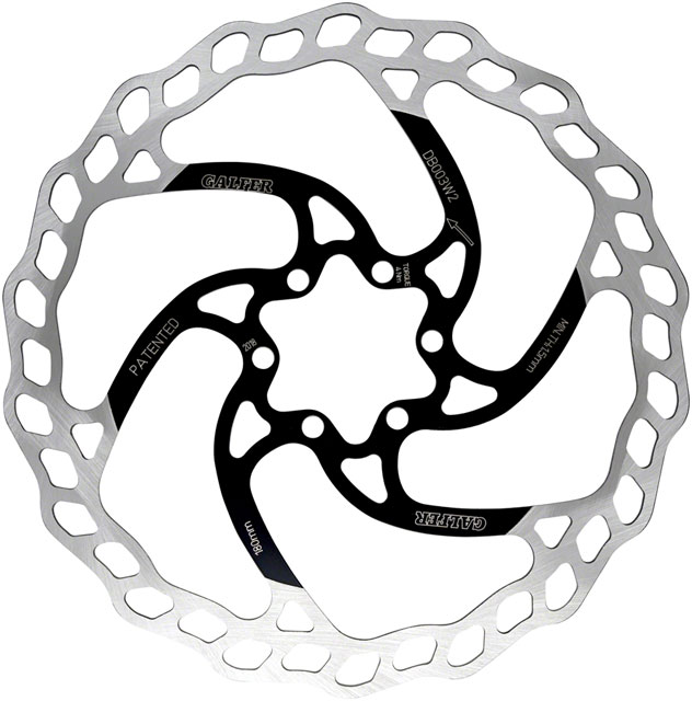 Galfer MTB/E-Bike Disc Brake Rotor - 180mm, 6-Bolt, 2.0mm