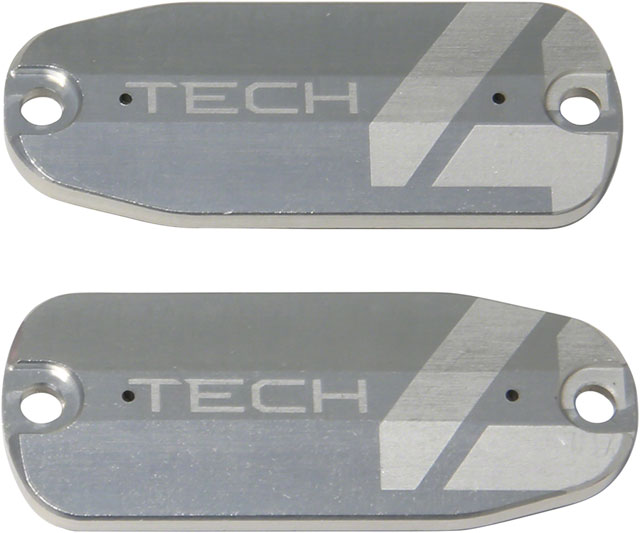 Hope Tech 4 Brake Lever Reservoir Lid - Silver, Pair