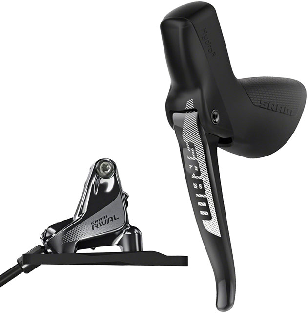 SRAM Rival 1 Disc Brake and Lever - Left/Front, Hydraulic, Flat Mount (No Offset) , Black, A1