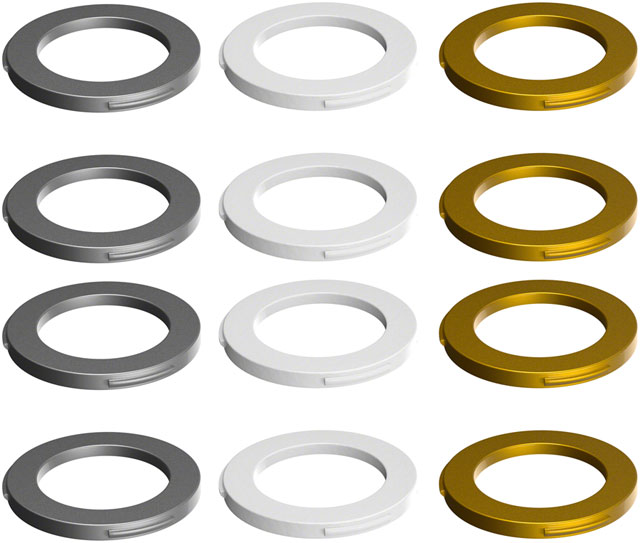 Magura 4-Piston Caliper Colored Cover Kit for one Caliper, White, Gold, Silver