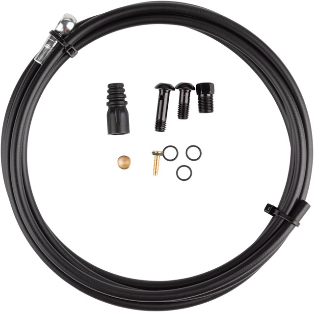 Tektro Disc Brake Hydraulic Hose Kit - With Banjo Unit, 5.5mm Kevlar Hose, 2000mm