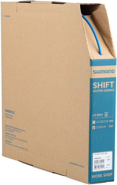 Shimano OT-SP41 Derailleur Housing - 4mm x 25m, Box, Blue