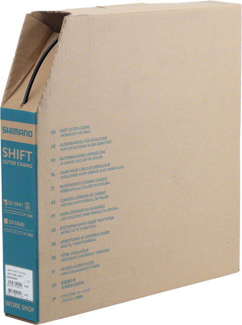 Shimano OT-SP41 Derailleur Housing - 4mm x 50m Box, Black