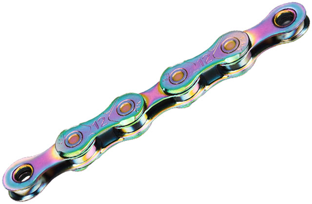 KMC X12 Waxed Chain - 12-Speed, 126 Links, Aurora Blue