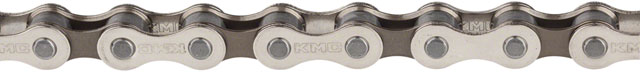 KMC S1 Chain - Single Speed 1/2" x 1/8", 112 Links, Silver/Black
