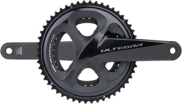 Shimano Ultegra FC-R8000 Crankset - 172.5mm, 11-Speed, 52/36t, 110 Asymmetric BCD, Hollowtech II Spindle Interface, Black