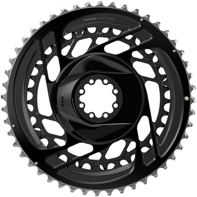 SRAM Force 2x Chainring Kit - 48/35t, 2x12-Speed, 8-Bolt, Direct Mount, Black, D2