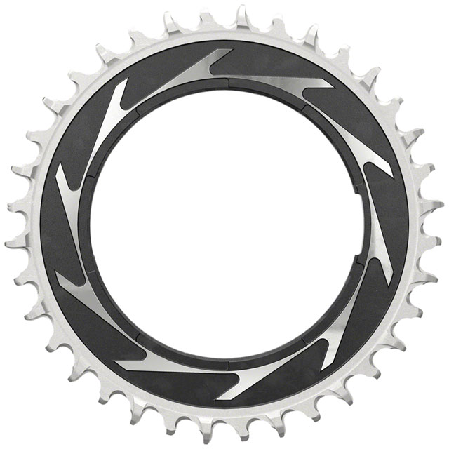 SRAM XX SL Eagle T-Type Thread Mount Chainring - 36t, 12-Speed, Thread Mount  (For XX SL PM Spider), 0mm Offset, Aluminum, Black/Silver