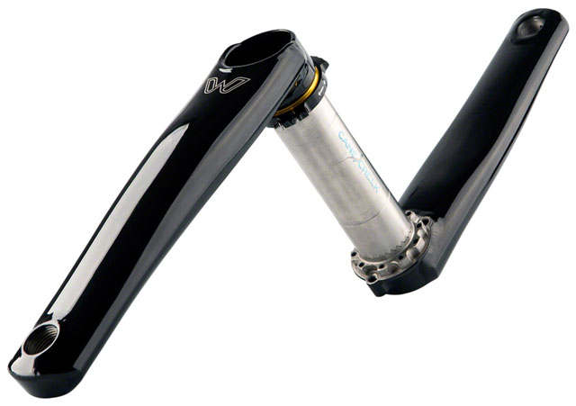 Cane Creek eeWings Raven All-Road Titanium Crankset - 172.5mm, Direct Mount, 30mm Spindle, Black