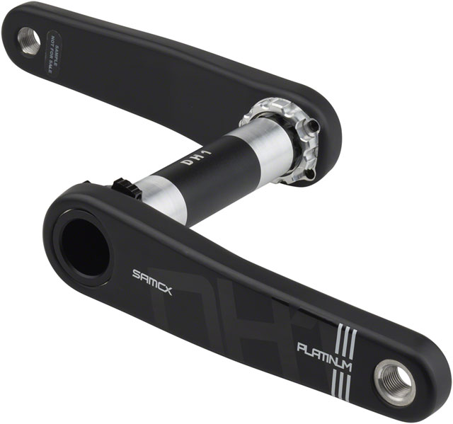 Samox Platinum DH-1 Carbon Crankset - 160mm, 3-Bolt, Direct Mount, DUB Spindle, Black