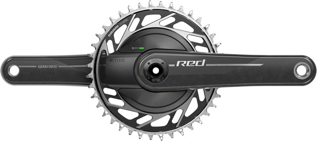SRAM RED 1x XPLR AXS Power Meter Wide Crankset - 172.5mm, 13-Speed, 40t Threaded Mount, 8-Bolt PM Spider, DUB Spindle, Natural Carbon, E1