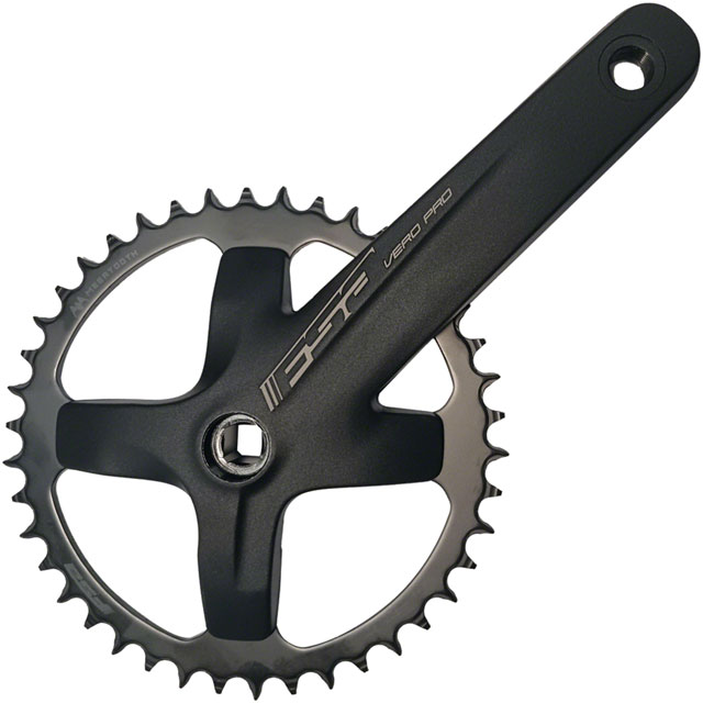 Full Speed Ahead Vero Pro 1x Crankset - 170mm, 10/11-Speed, 42t MegaTooth Chainring, 120BCD, JIS Spindle Interface, N11, Black