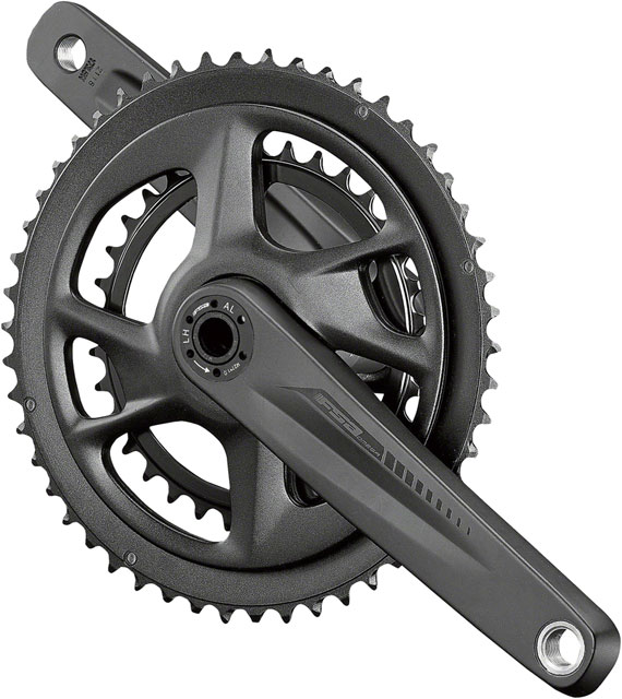Full Speed Ahead Omega AGX 2x Crankset - 172.5mm, 11-Speed, 50/34t, DM/90 BCD, 19mm MegaExo Spindle, N11, Black
