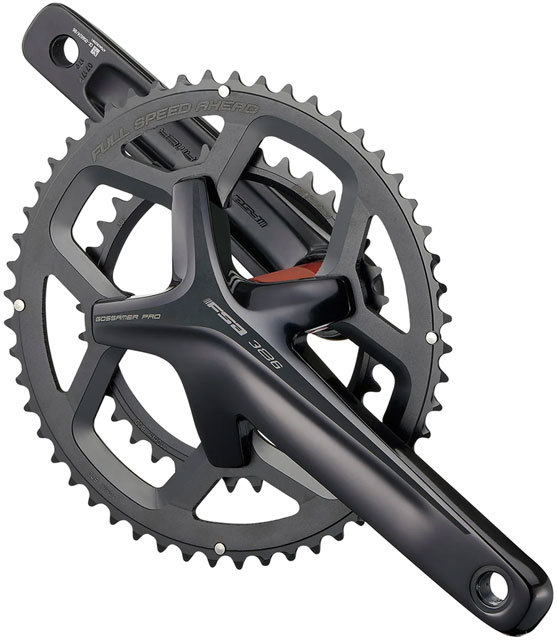FSA Gossamer Pro Crankset, 2x 52/36T Chainrings, 175mm Arm Length, 110BCD, 386EVO Spindle – Black